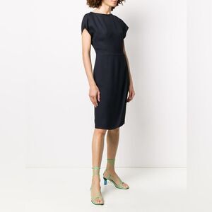 NWOT Emporio Armani Black classic sheath dress size 10